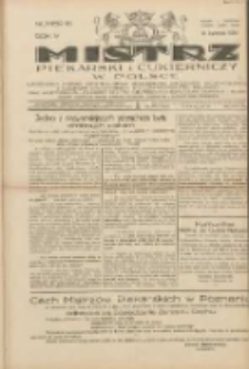 Mistrz Piekarski i Cukierniczy w Polsce: urzędowy organ Centralnego Zrzeszenia związków wojewódzkich i Cechów Piekarskich Rzeczypospolitej Polskiej oraz wojewódzkich Związków Cechów Piekarskich Wielkopolski, Pomorza i Śląska; Tygodnik poświęcony obronie interesów piekarstwa, cukiernictwa i wszelkich branż pokrewnych 1929.04.14 R.4 Nr16