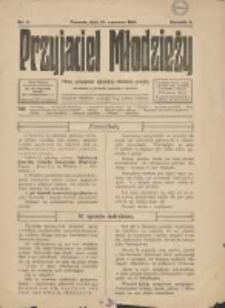 Przyjaciel Młodzieży: pismo poświęcone katolickiej młodzieży polskiej zatrudnionej w przemyśle, kupiectwie i rolnictwie 1914.06.15 R.5 Nr6