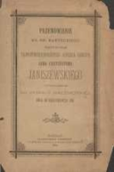 Przem&oacute;wienie ks. dr. Kanteckiego powiedziane nad zwłokami najprzewielebniejszego księdza biskupa Jana Chryzostoma Janiszewskiego przy wprowadzeniu ich do Katedry Gnieźnieńskiej dnia 20 października 1891 r.