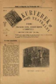 Kuryerek Teatralny: pismo dla sceny i sztuk pięknych: wychodzi na wtorki, czwartki i soboty.R.1895.10.31.Nr.14