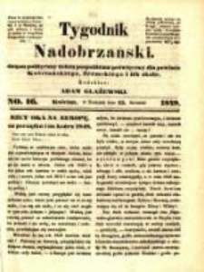 Tygodnik Nadobrzański: organ polityczny dobru pospolitemu poświęcony dla powiatu kościańskiego, śremskiego i ich okolic.1849.04.15.No.16