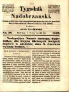 Tygodnik Nadobrzański: organ polityczny dobru pospolitemu poświęcony dla powiatu kościańskiego, śremskiego i ich okolic.1849.05.27.No.28