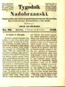 Tygodnik Nadobrzański: organ polityczny dobru pospolitemu poświęcony dla powiatu kościańskiego, śremskiego i ich okolic.1849.06.07.No.30