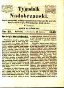 Tygodnik Nadobrzański: organ polityczny dobru pospolitemu poświęcony dla powiatu kościańskiego, śremskiego i ich okolic.1849.06.17.No.33
