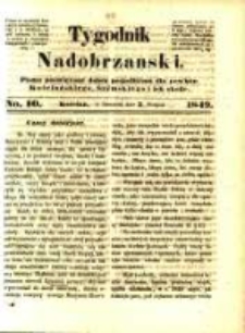 Tygodnik Nadobrzański: organ polityczny dobru pospolitemu poświęcony dla powiatu kościańskiego, śremskiego i ich okolic.1849.08.02.No.10