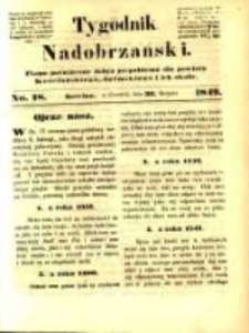 Tygodnik Nadobrzański: organ polityczny dobru pospolitemu poświęcony dla powiatu kościańskiego, śremskiego i ich okolic.1849.08.30.No.18