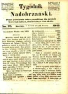 Tygodnik Nadobrzański: organ polityczny dobru pospolitemu poświęcony dla powiatu kościańskiego, śremskiego i ich okolic.1849.09.13.No.22