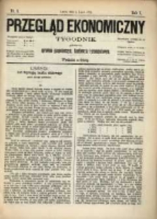 Przegląd Ekonomiczny: tygodnik poświęcony sprawom gospodarczym, handlowym i przemysłowym.1875.07.03.Nr.3