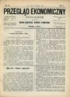 Przegląd Ekonomiczny: tygodnik poświęcony sprawom gospodarczym, handlowym i przemysłowym.1875.09.18.Nr.14