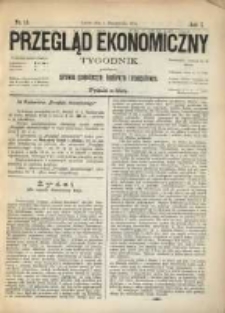 Przegląd Ekonomiczny: tygodnik poświęcony sprawom gospodarczym, handlowym i przemysłowym.1875.10.02.Nr.16