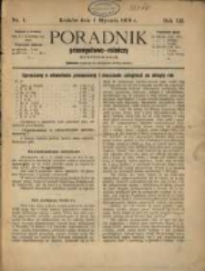 Poradnik Przemysłowo-Rolniczy Ilustrowany.1876.01.01.Nr.1