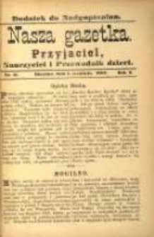 Nasza Gazetka: przyjaciel, nauczyciel i przewodnik dzieci: dodatek do "Nadgoplanina".1888.12.01.No.11