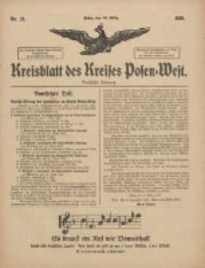 Kreisblatt des Kreises Posen-West 1918.03.20 Jg.30 Nr21