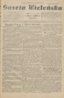 Gazeta Wieleńska: niezależne pismo narodowe, społeczne i polityczne 1925.12.04 R.1 Nr28