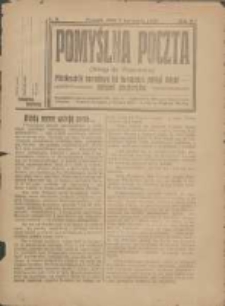 Pomyślna Poczta: (wstęp do wzmożenia): miesięcznik narodowy ku tworzeniu potęgi Polski i rękami pocztarzów 1920.04.01 R.3 L.9