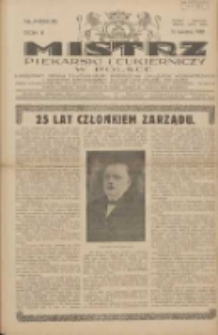Mistrz Piekarski i Cukierniczy w Polsce: urzędowy organ Centralnego Zrzeszenia związk&oacute;w wojew&oacute;dzkich i Cech&oacute;w Piekarskich Rzeczypospolitej Polskiej oraz wojew&oacute;dzkich Związk&oacute;w Cech&oacute;w Piekarskich Wielkopolski, Pomorza i Śląska; Tygodnik poświęcony obronie interes&oacute;w piekarstwa, cukiernictwa i wszelkich branż pokrewnych 1928.04.15 R.3 Nr16