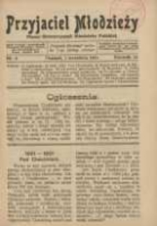 Przyjaciel Młodzieży: pismo poświęcone katolickiej młodzieży polskiej zatrudnionej w przemyśle, kupiectwie i rolnictwie 1921.09.01 R.12 Nr9