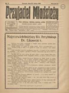 Przyjaciel Młodzieży: pismo poświęcone katolickiej młodzieży polskiej zatrudnionej w przemyśle, kupiectwie i rolnictwie 1915.02.15 R.6 Nr2