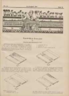 Młody Stolarz: bezpłatny dodatek do "Przeglądu Stolarskiego" 1931.08.16 R.2 Nr16