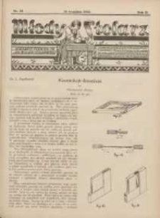 Młody Stolarz: bezpłatny dodatek do "Przeglądu Stolarskiego" 1931.09.16 R.2 Nr18