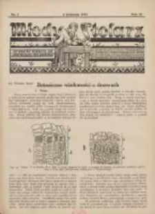Młody Stolarz: bezpłatny dodatek do "Przeglądu Stolarskiego" 1932.04.01 R.3 Nr7