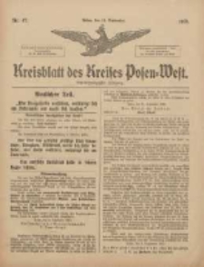 Kreisblatt des Kreises Posen-West 1916.09.14 Jg.28 Nr47