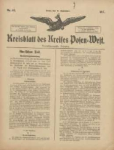 Kreisblatt des Kreises Posen-West 1917.09.17 Jg.29 Nr63
