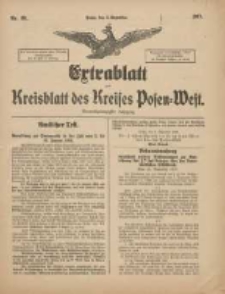 Extrablatt zum Kreisblatt des Kreises Posen-West 1917.12.08 Jg.29 Nr86