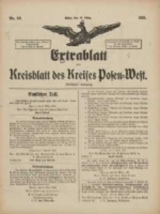 Extrablatt zum Kreisblatt des Kreises Posen-West 1918.03.16 Jg.30 Nr20