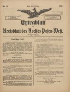 Extrablatt zum Kreisblatt des Kreises Posen-West 1918.03.23 Jg.30 Nr22