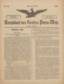 Kreisblatt des Kreises Posen-West 1918.04.24 Jg.30 Nr30