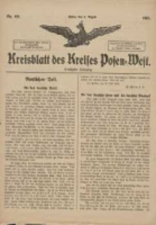 Kreisblatt des Kreises Posen-West 1918.08.07 Jg.30 Nr60