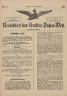 Kreisblatt des Kreises Posen-West 1918.09.11 Jg.30 Nr70