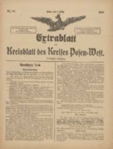 Extrablatt zum Kreisblatt des Kreises Posen-West 1918.03.02 Jg.30 Nr17