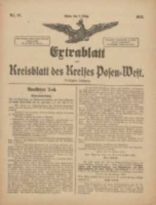 Extrablatt zum Kreisblatt des Kreises Posen-West 1918.03.02 Jg.30 Nr17