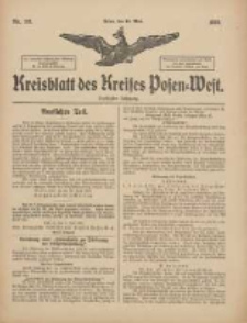 Kreisblatt des Kreises Posen-West 1918.05.15 Jg.30 Nr36