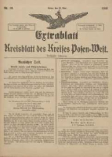 Extrablatt zum Kreisblatt des Kreises Posen-West 1918.05.25 Jg.30 Nr39