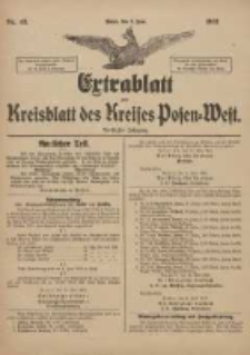 Extrablatt zum Kreisblatt des Kreises Posen-West 1918.06.08 Jg.30 Nr43