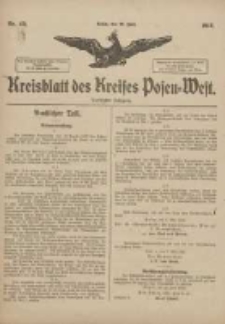 Kreisblatt des Kreises Posen-West 1918.06.26 Jg.30 Nr48