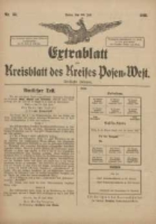 Extrablatt zum Kreisblatt des Kreises Posen-West 1918.07.20 Jg.30 Nr55