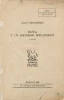 Mowa t. zw. Mazur&oacute;w wieleńskich