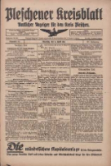 Pleschener Kreisblatt: Amtliches Anzeiger für den Kreis Pleschen 1918.04.06 Jg.66 Nr28