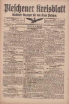 Pleschener Kreisblatt: Amtliches Anzeiger f&uuml;r den Kreis Pleschen 1918.04.20 Jg.66 Nr32