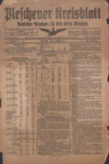 Pleschener Kreisblatt 1918.01.02 Jg.66 Nr1