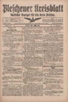 Pleschener Kreisblatt: Amtliches Anzeiger f&uuml;r den Kreis Pleschen 1918.03.09 Jg.66 Nr20