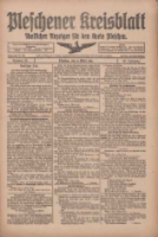 Pleschener Kreisblatt: Amtliches Anzeiger für den Kreis Pleschen 1918.03.13 Jg.66 Nr21
