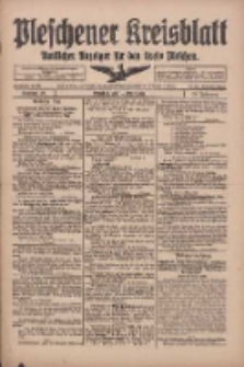 Pleschener Kreisblatt: Amtliches Anzeiger f&uuml;r den Kreis Pleschen 1918.03.16 Jg.66 Nr22
