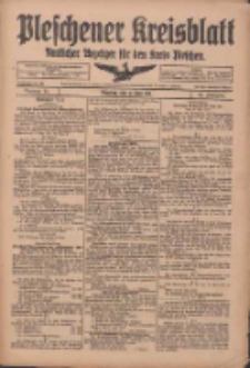 Pleschener Kreisblatt: Amtliches Anzeiger für den Kreis Pleschen 1918.06.15 Jg.66 Nr48