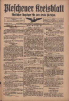 Pleschener Kreisblatt: Amtliches Anzeiger f&uuml;r den Kreis Pleschen 1918.10.19 Jg.66 Nr84