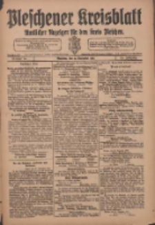 Pleschener Kreisblatt: Amtliches Anzeiger f&uuml;r den Kreis Pleschen 1918.11.27 Jg.66 Nr95